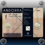 ANDORRA 2 EURO 2019 (Consell de la Terra) UNC